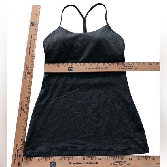 Lululemon Power Pose Tank Light Support For A/B Cup Heathered Black - Picture 15 of 15
